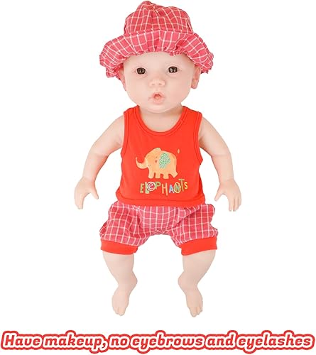 Miniatura 3 de CUAIBB Full Silicone Doll 18.5inch, Realistic Newborn Doll with Clothes, Full Body Silicone Babies Girl Doll That Look Real Life - Basic Dolls No