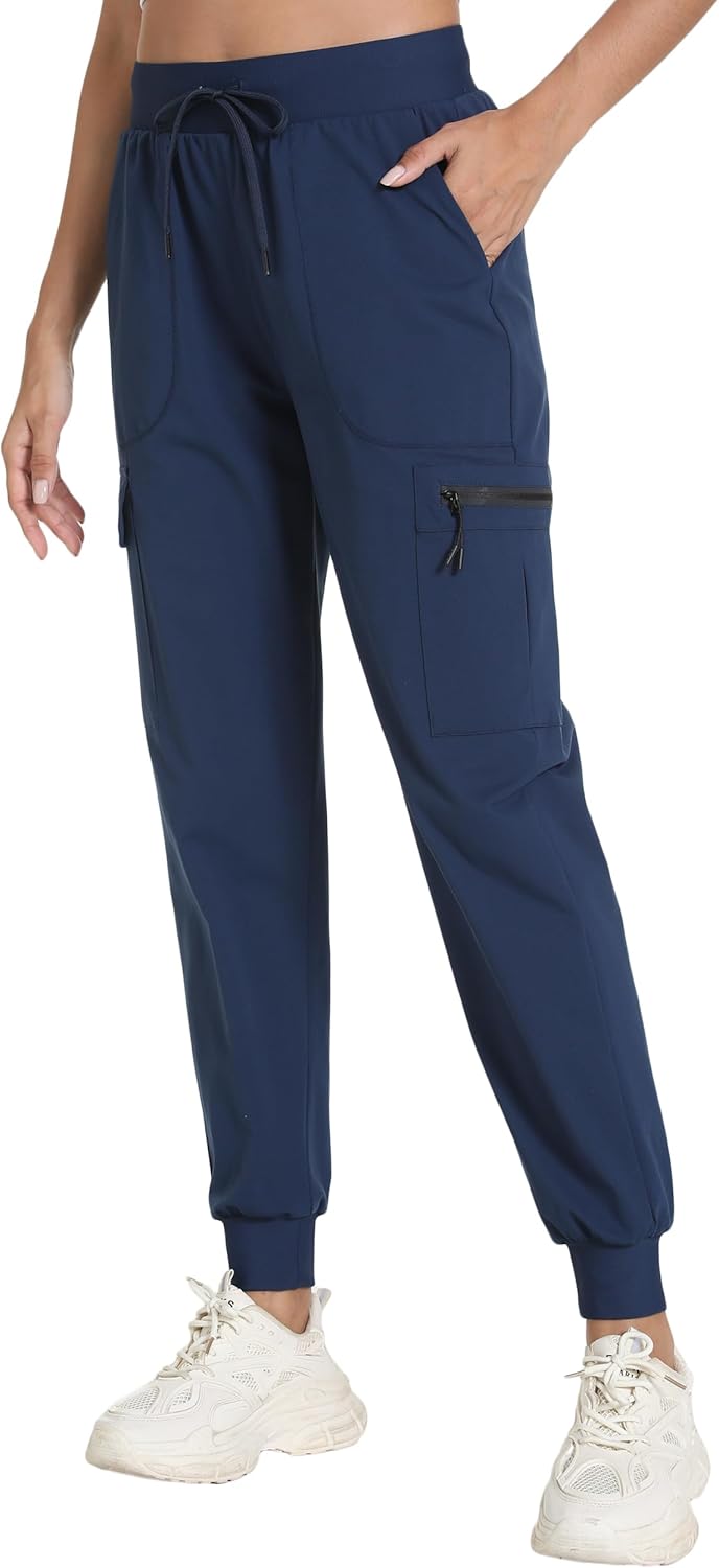 Women's Lightweight Cargo Pants with Pockets Stretchy Quick Dry Hiking Pants for Travel Casual Outdoor - Image 5