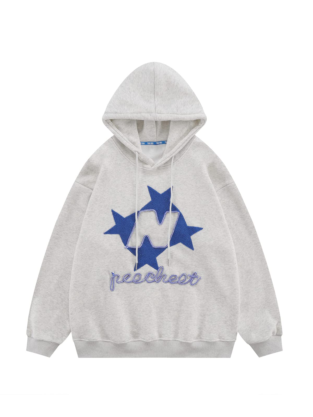 Mens Hooded Sweatshirt Fleece Hoodie Anime Cartoon Print Oversize Pullover for Men and Women