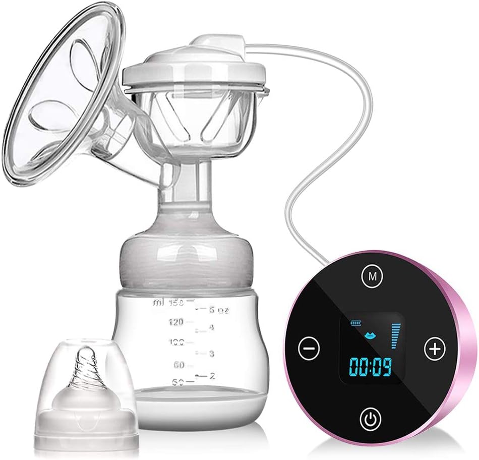 Electric Breast Pump Breast Pump Rechargeable Pumping Automatic Massage Digital LCD Display, Massage and Suction 2 in 1