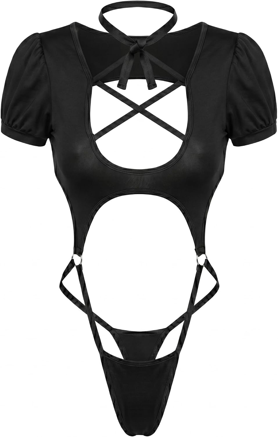 Erotay The Temptress Lingerie One Piece Sexy Bodysuit Exotic Set w/Thong Women’s Teddy Lounge Outfit Petite