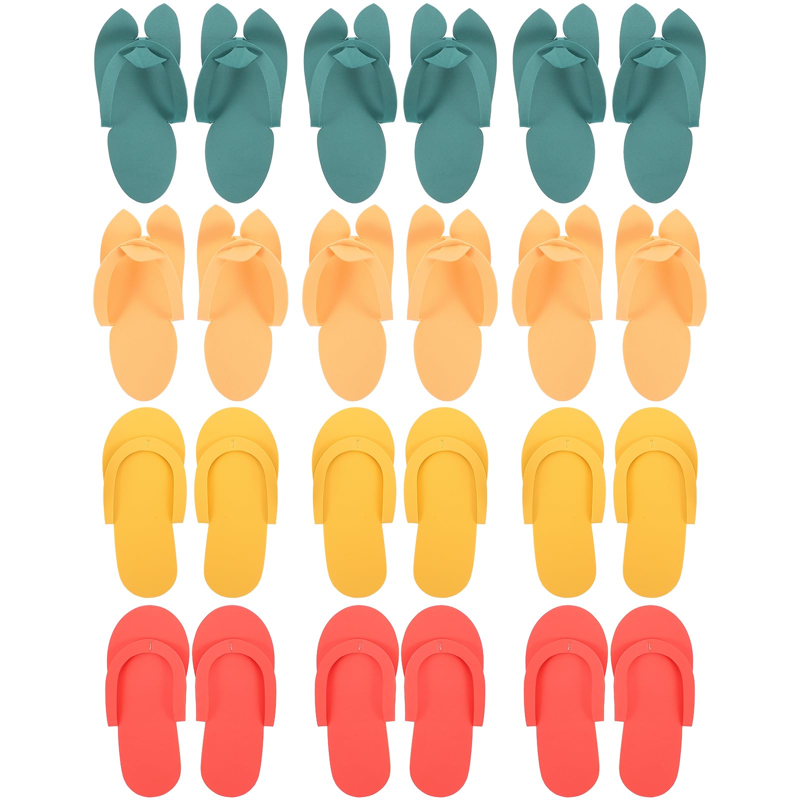 minkissy 12 Pares De Zapatillas Desechables Para Pedicura Multifuncción Ligera Antideslizante 10.23X4.33X0.39In Calzado Para Invitados Spa Hotel Viaje