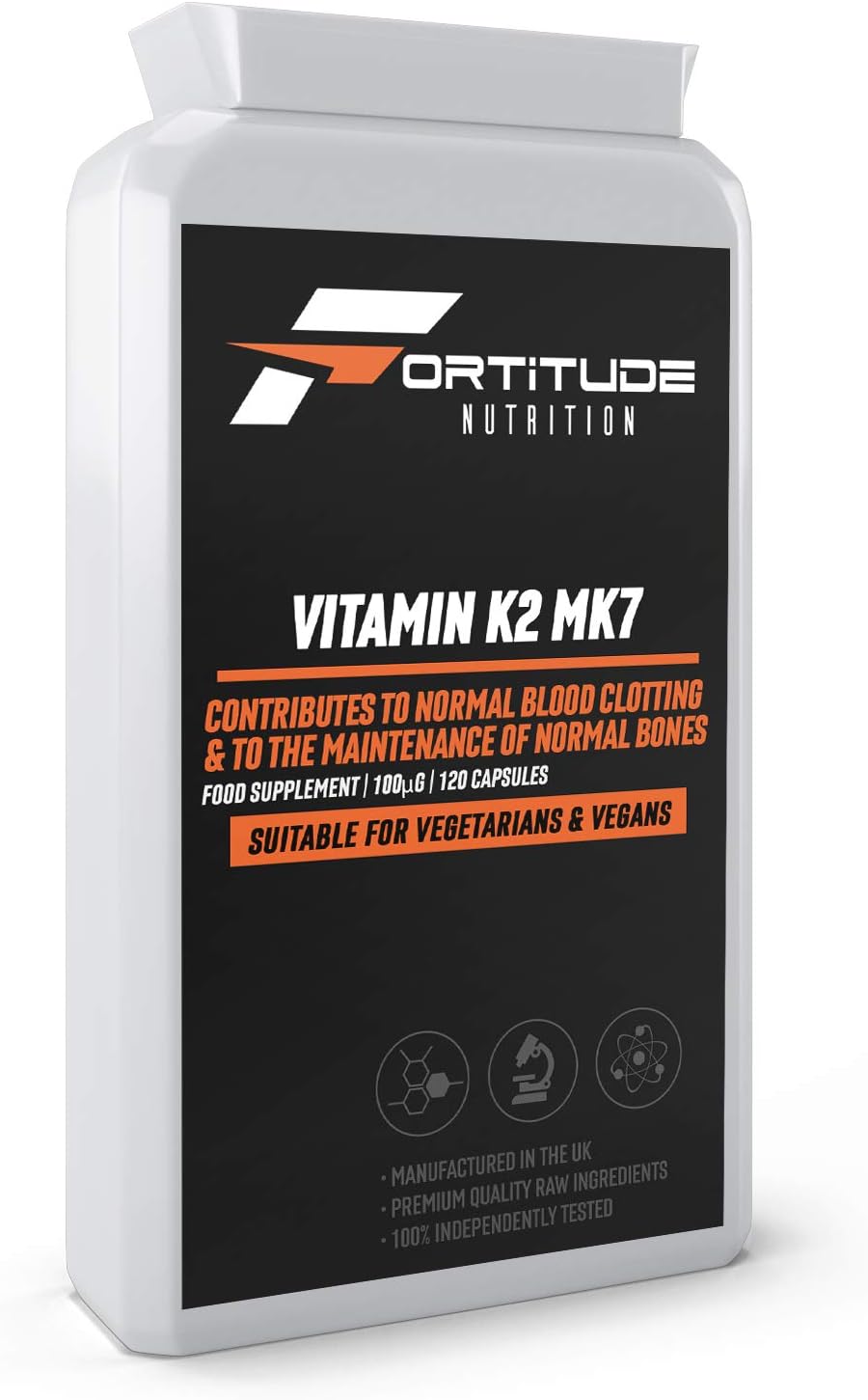 Vitamin K2 MK7 100mcg 120 Capsules, 1 count (Pack of 120)