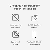 Vista 3 de Cricut Joy Smart Label Paper - Blanco soluble