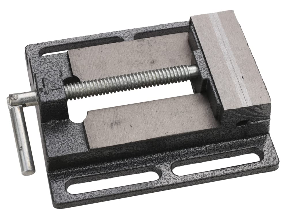 KS Tools 500.8456 - Morsa a muro parallela 100 mm, apertura 80 mm per trapano su colonna 500.8452 e 500.8453 500.8452-500.8453, colore: Bianco