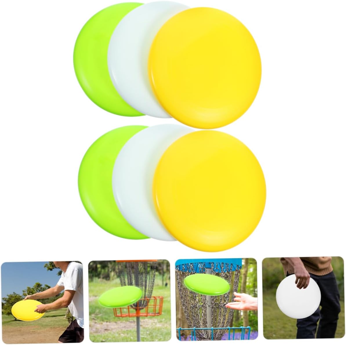 VICASKY 6pcs Softball Practice Throwing Discs Accurate Pitching Development Tool for Use for Beginners and Athletes Lightweight and Versatile Training Aid