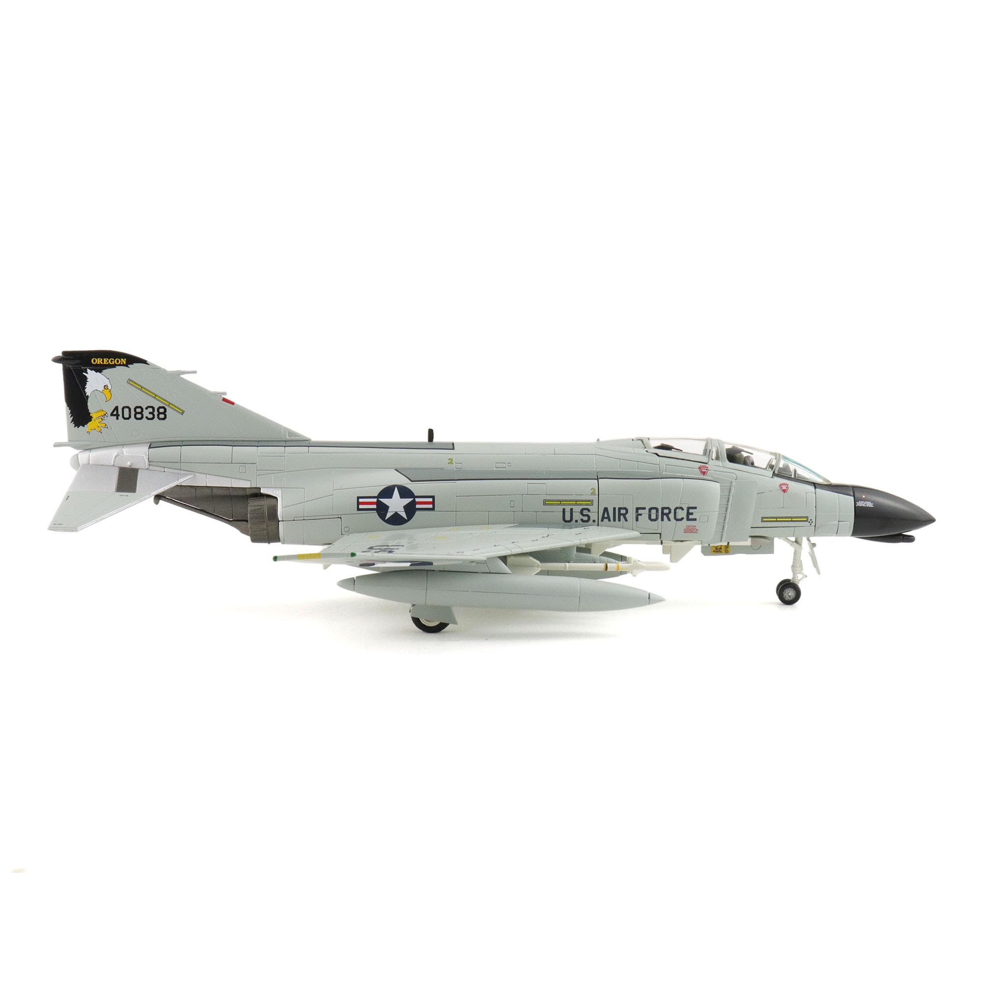 Hobby Master | Replica di aerei militari in scala 1:72 | F-4C Oregon ANG 40838, 114th TFTS, Oregon, anni '80 | Modello HA19076