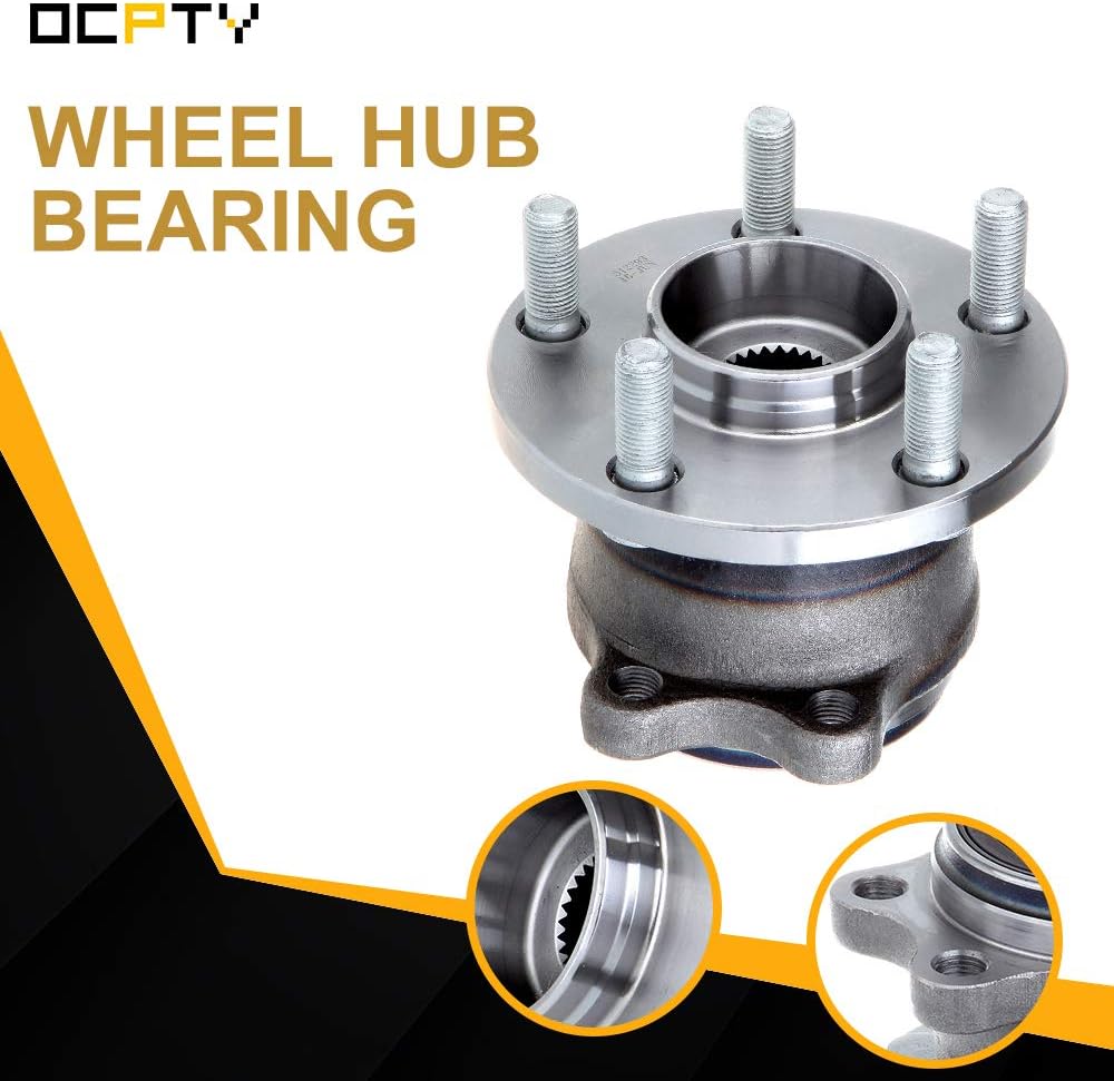 OCPTY 1pc New Premium 512293 Rear Wheel Bearing and Hub Assembly fit for 5-Lug with ABS 2005 2006 2007 2008 2009 2010 2011 2012 2013 Legacy 2000 2005-2013 Outback