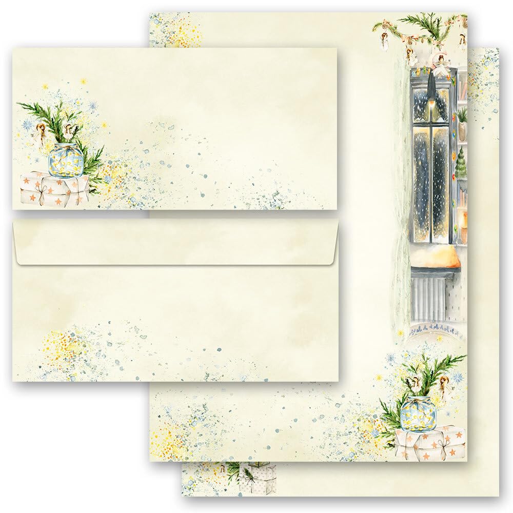 Set Complet De 20 Pièces Motif D'hiver, FENÊTRES D'HIVER 10