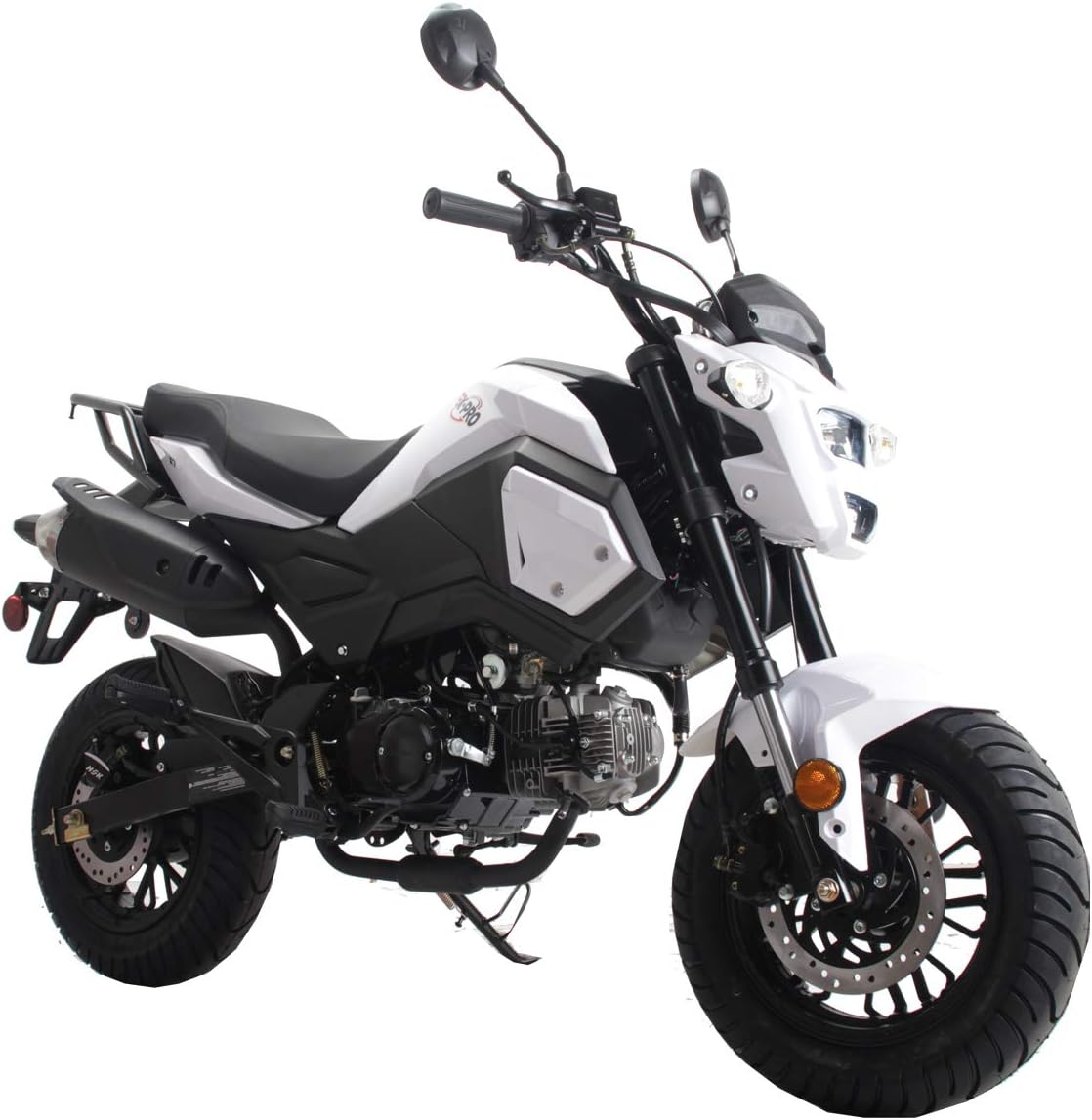 X-PRO 125cc Vader Adult Gas Motorcycle Dirt Motorcycle Street Bike(White)