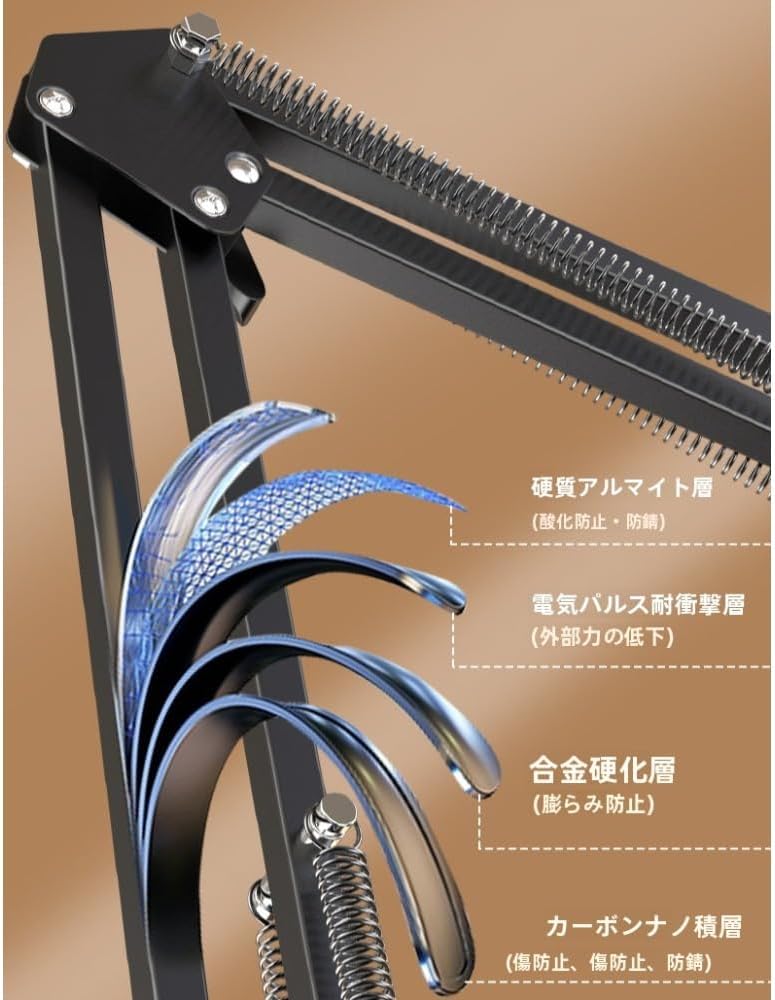 AOPIPI 携帯電話スタンド 携帯可能で 折りたたみ可能、高さ調節可能で、力を節約する ベッドとデスクの両方に適し、アーム付き、ス