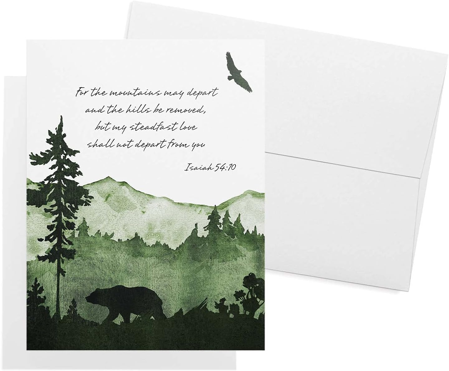 Twigs Paper - Assorted Religious Bible Verse Note Cards - Stationery Cards with Envelopes - Greeting Cards for Condolence, Bereavement, Prayer and All Occasions - Made in USA (5.5 x 4.25,Set of 24)