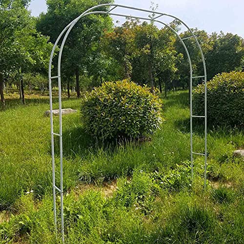 Arche extérieure décorative en acier blanc pour sublimer vos allées de rosiers et terrasses
