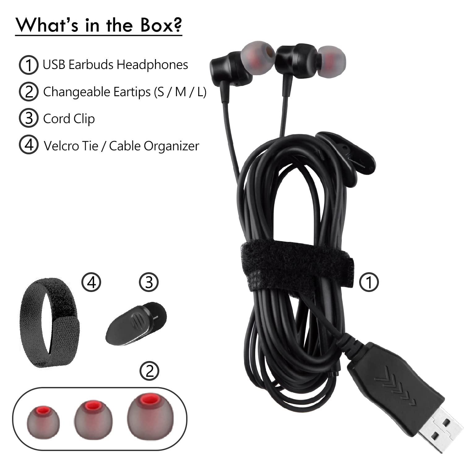 Auriculares USB con cable extra largo de 8.2 pies para computadora, auriculares USB intrauditivos con micrófono compatibles con laptop, PC de escritorio, portátil y Chromebook, aislamiento de ruido y 7