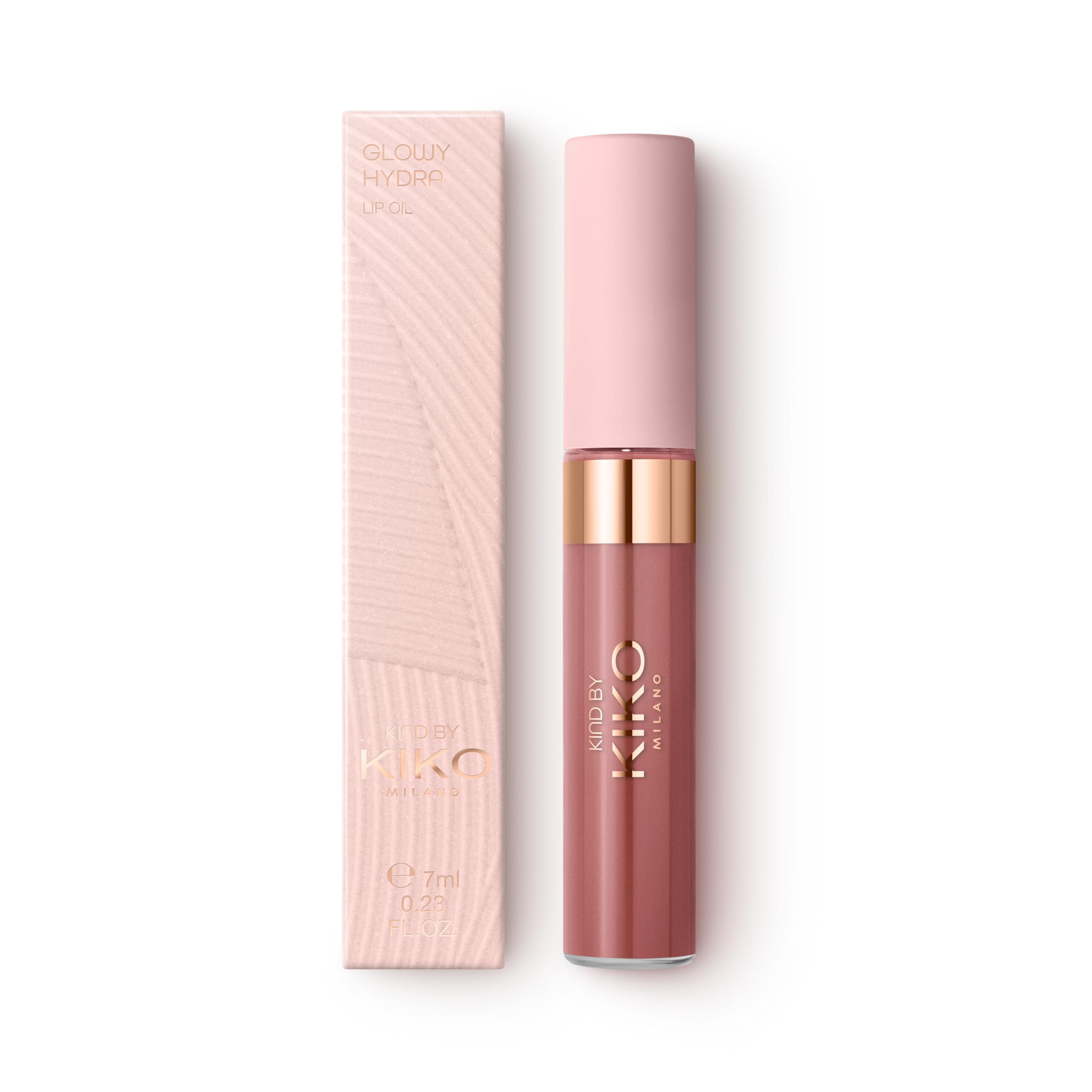 KIKO Milano Kind by KIKO Glowy Hydra Lip Oil 03, Hydrating Lip Oil, TENDER ROSEWOOD (MAUVE) 03, 7 ml (Pack of 1) - Image 4