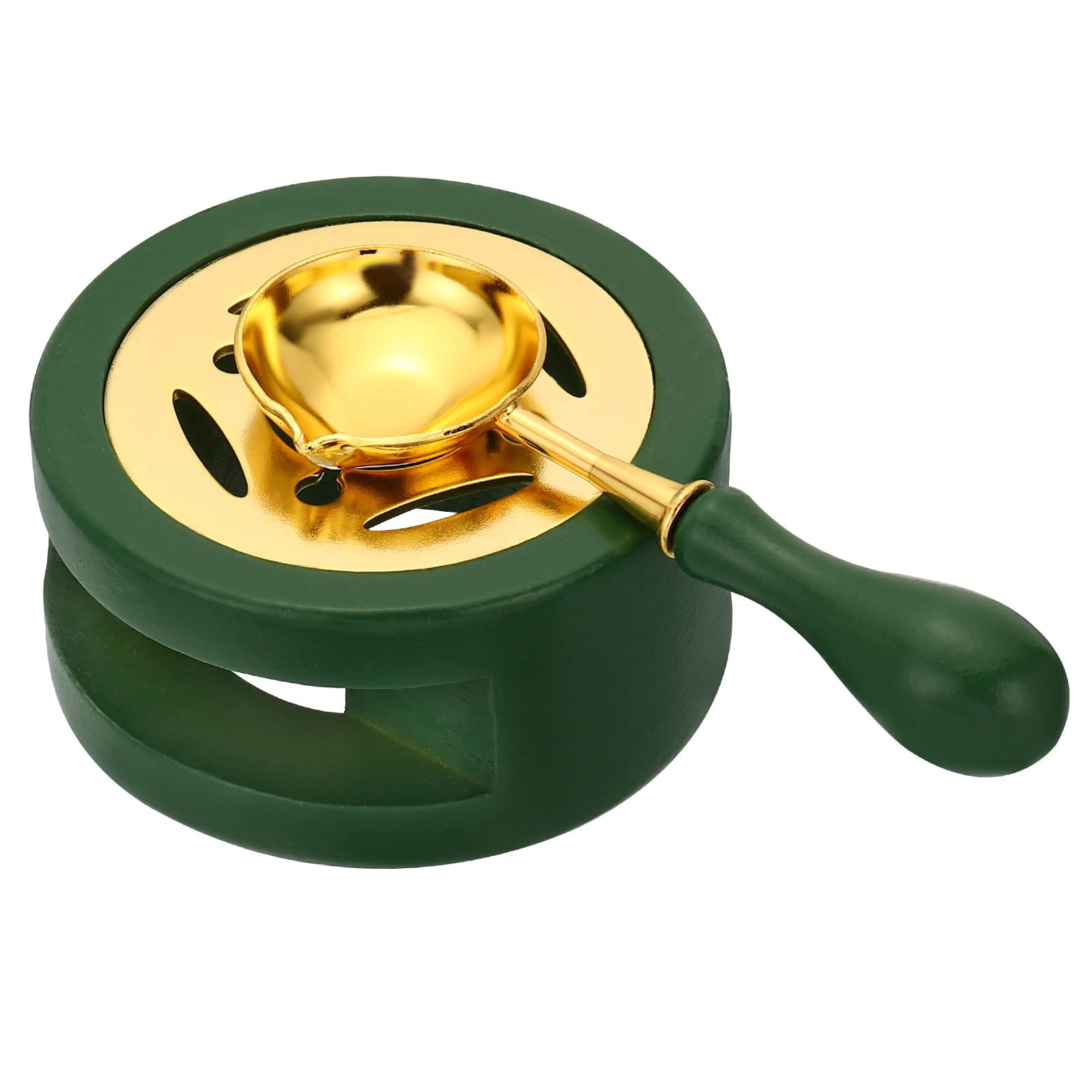 Cire sceller kit haut de gamme fini vert foncé rétro