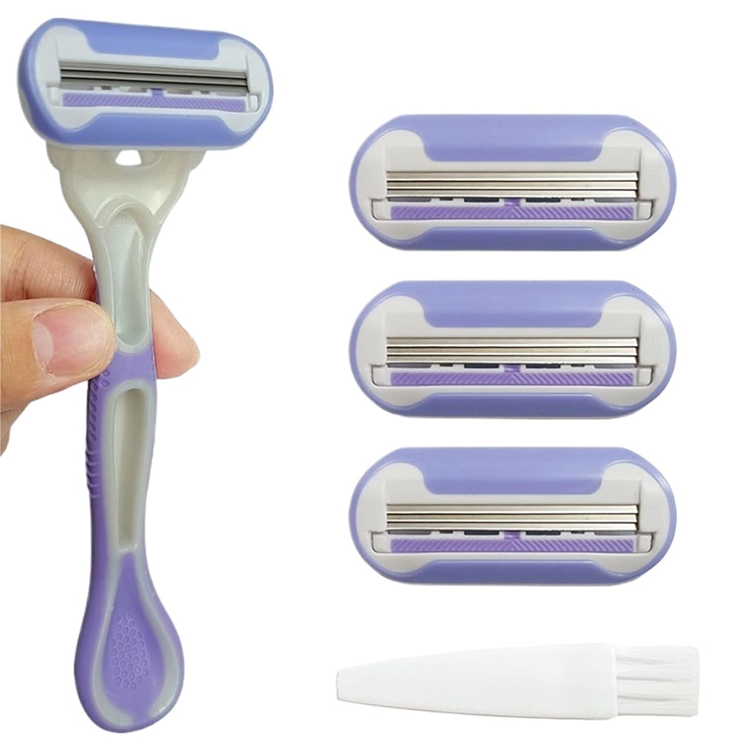 Women's Bikini Area Hair Removal Safety Razor Set With Triple-Layer Replacement Heads For Smooth, Safe Shaving And Skin Care(Set 24) - Image 1 of 7