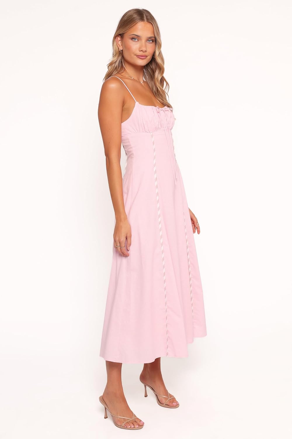Petal & Pup Womens Talyn Midi Dress Pink - Image 2