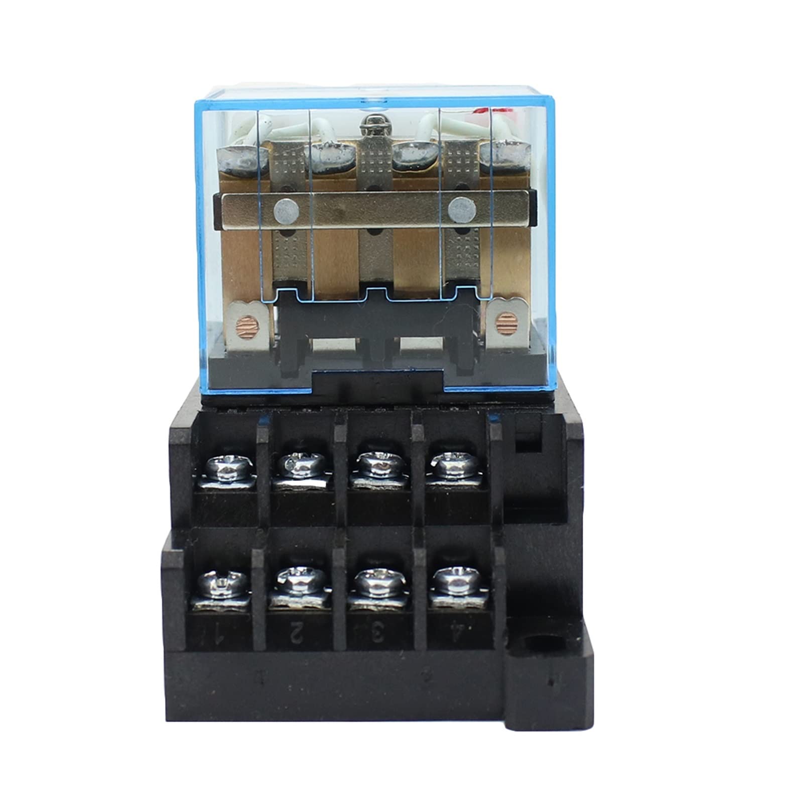 WEUSANXPL 10set LY4NJ HH64P AC 220V 220DC AC12V DC12 AC24V DC24V 14PIN 10A Silver Contact Power Relay Coil 4PDT with Socket Base(Dc,36V)