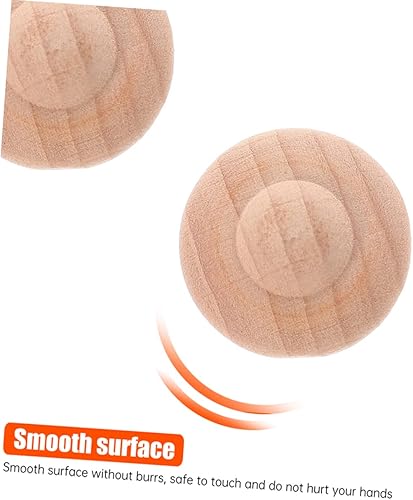 Miniatura 6 de EXCEART 3 juegos de grafiti DIY Bloques de madera para manualidades, bloques de madera para decoración de niños, juguetes de madera, mini figuritas