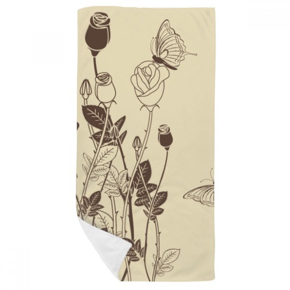Débarbouillette douce fini la peau irritée serviette rose 35x70cm