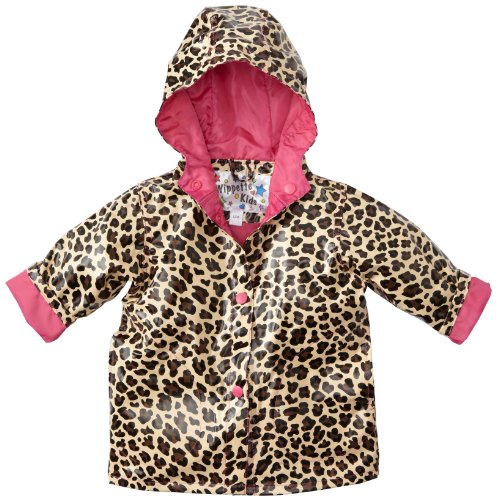Wippette Baby Girls' All Over Printed Rainwear, Leopard, 18 Months