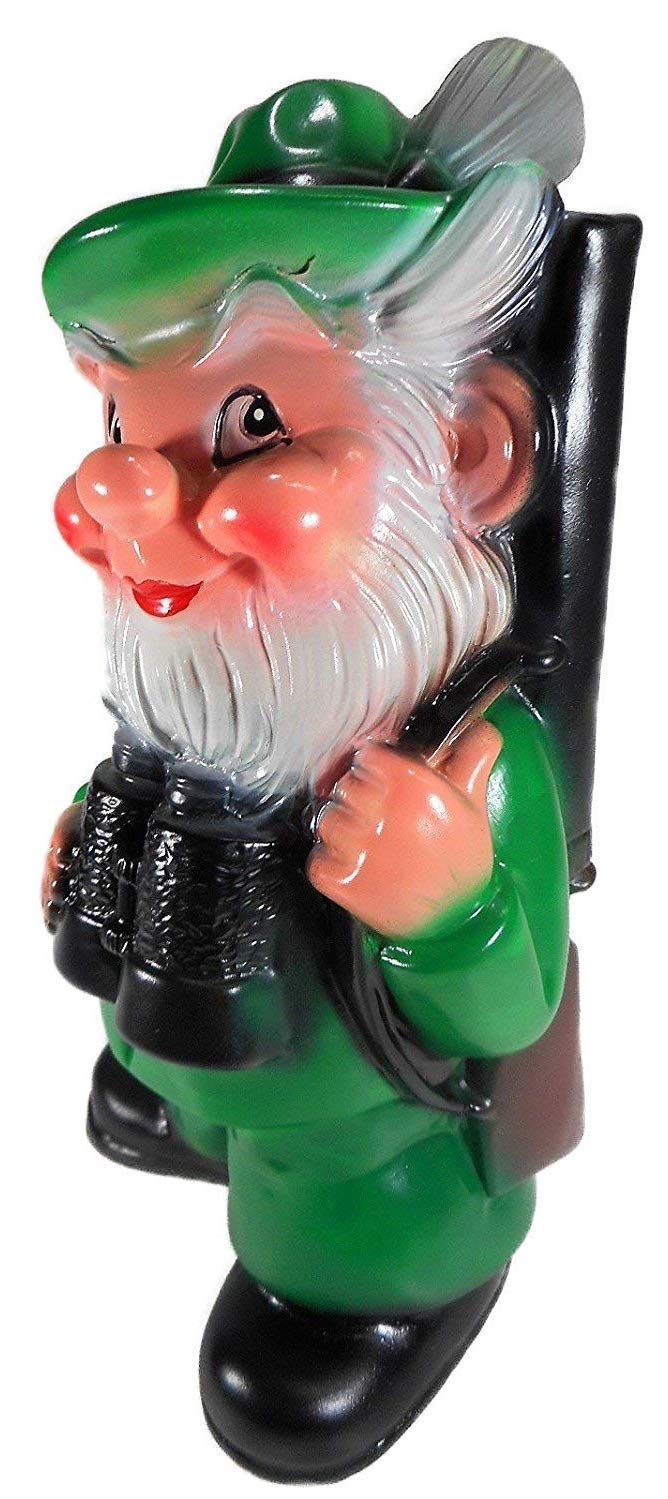 Gartenzwerg Mit Schlitten – 33 Cm, Weihnachtsdeko Aus Bruchfestem PVC, Wetterfest, Made In Germany