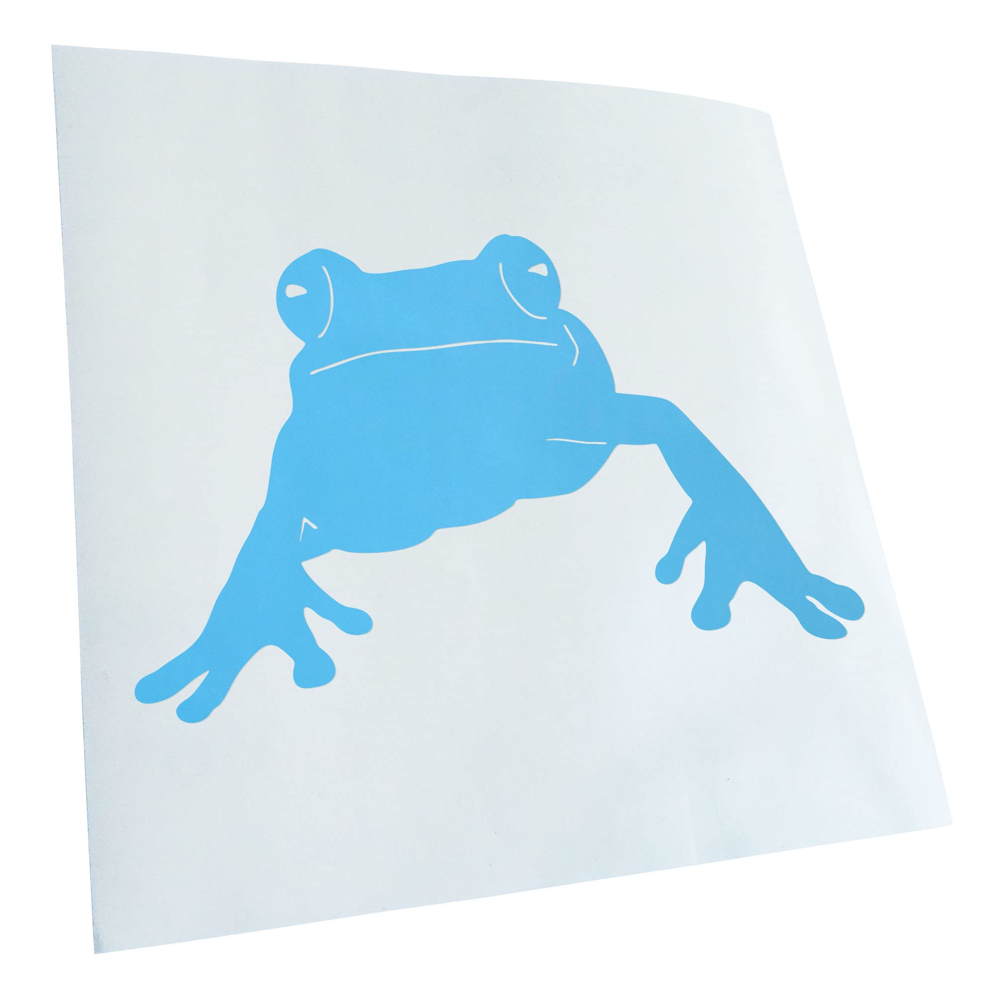 Kiwistar - Car Sticker - Light Blue - 50 x 31 cm Frog Frog Pond - Rear Window Car Sticker Weatherproof for Car Truck Moped Truck - Sticker Exterior Self-Adhesive Tuning Accessories for Window Vehicle