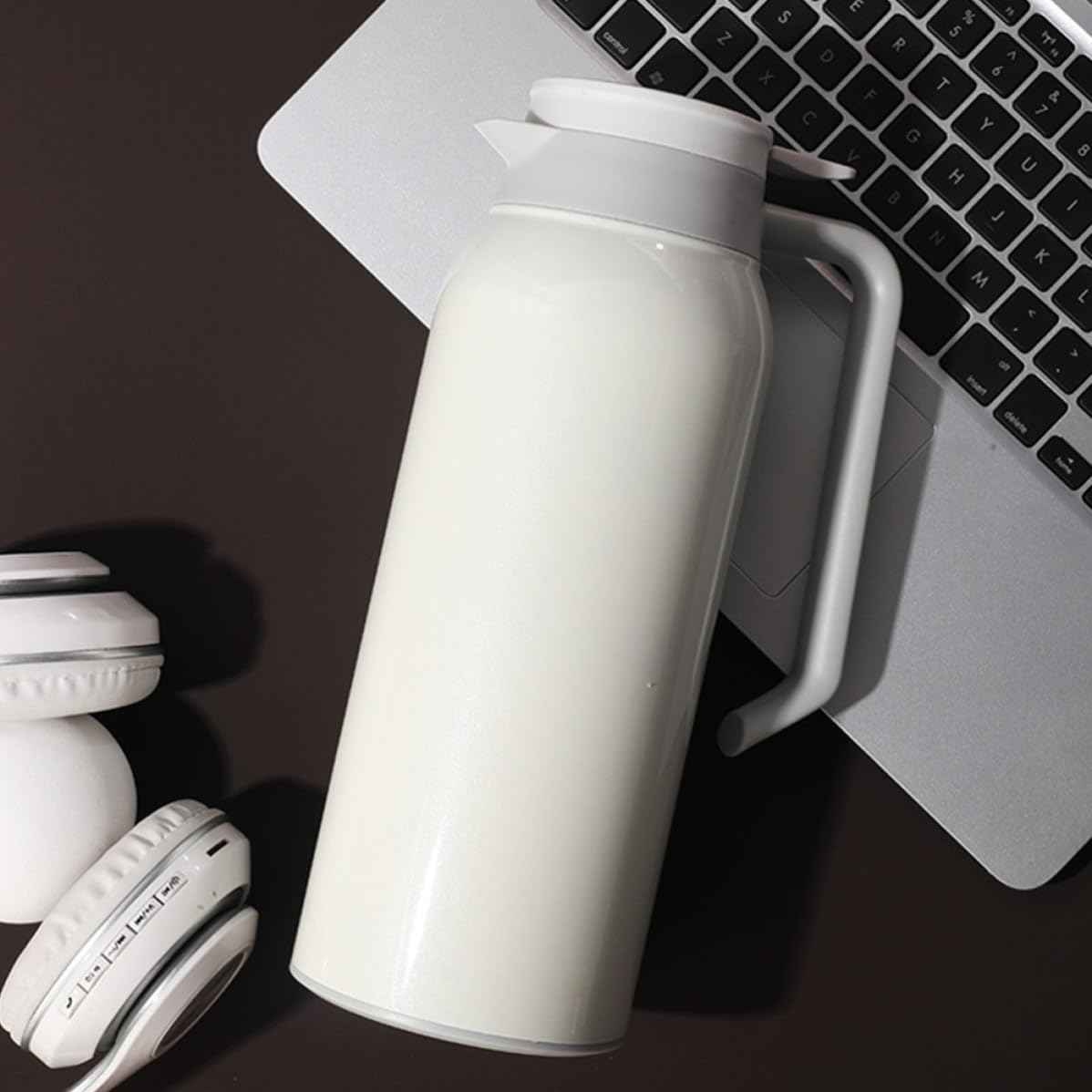 SHERCHPRY Borraccia Termica in Acciaio Inossidabile da 1500ml Doppio Strato Isolante, Design Semplice e Pratica, Facile da Trasportare per Uso Domestico e Mantenimento Calore