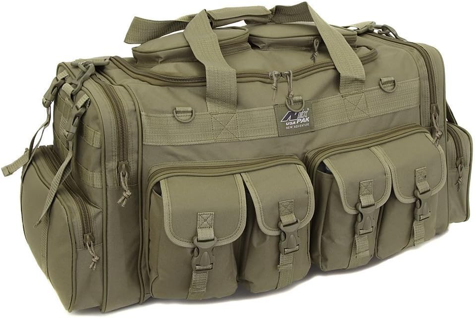 NPUSA Mens Large 30" Inch TAN Duffel Duffle Military Molle Tactical Cargo Gear Shoulder Bag