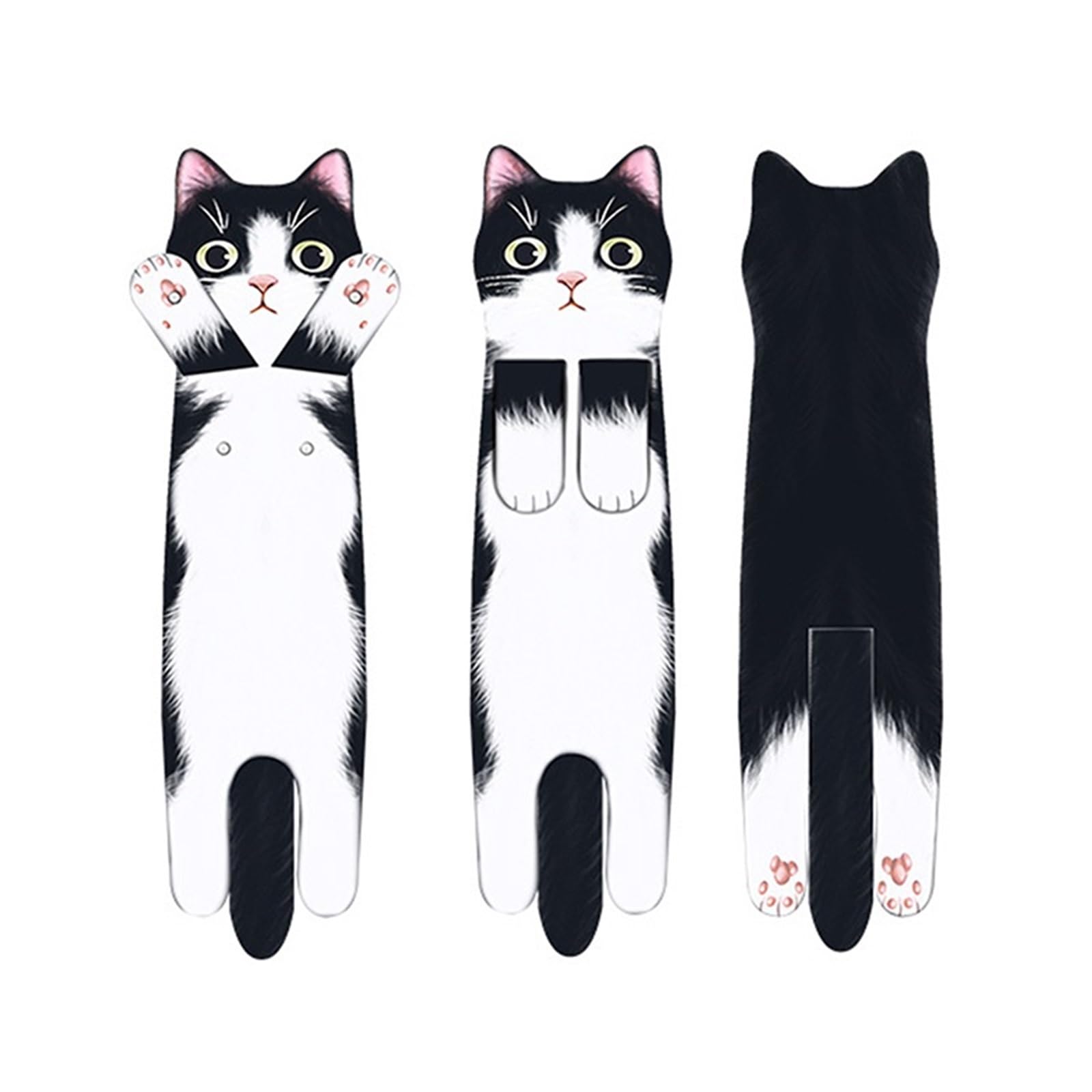 WSQHAO 4Pcs Cat Hand Towels Kitchen Bathroom Towel With Hanging Loops Soft Absorbent Home Decor Dish for Hand(Color4)