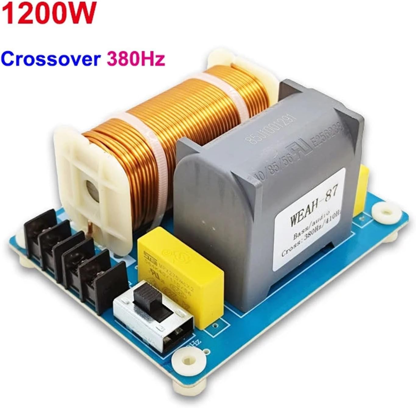 1 PCS 1200W Bass Speaker 380Hz Subwoofer Frequency Divider HiFi Stereo DIY Audio Woofer Crossover Filter
