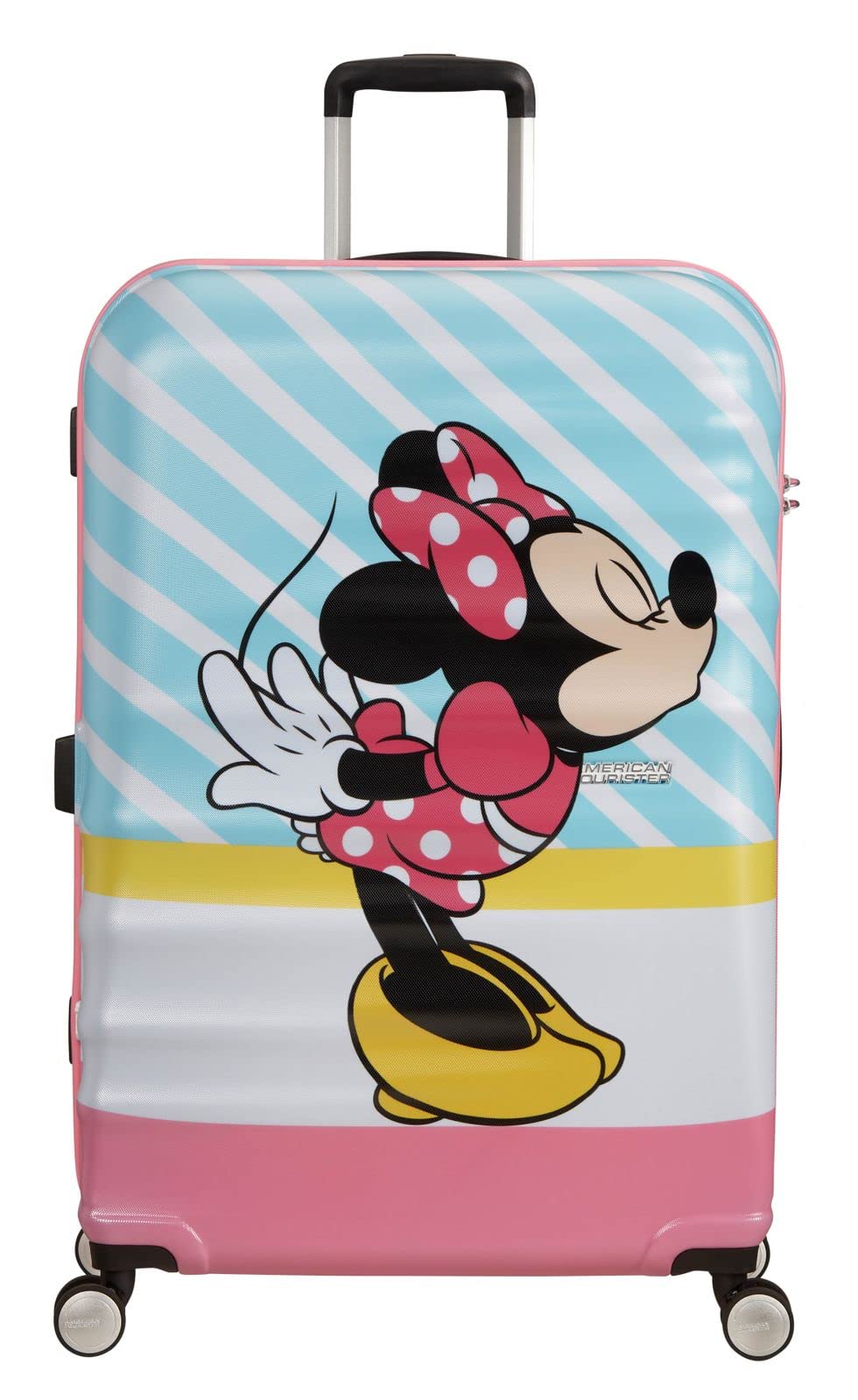 American Tourister Wavebreaker Disney - Spinner L, Kids luggage, 77 cm, 96 L, Multicolour (Minnie Pink Kiss)