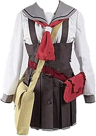 Sengoku Nadeko Dress Cosplay Costume with Bags Halloween Christmas Costume Party Costume
