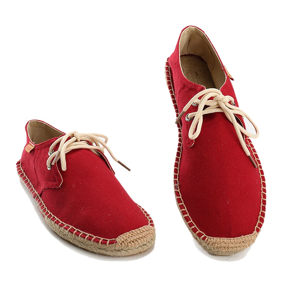 Alexis Leroy Lacets, Espadrilles Homme Rouge 41 EU / 7 UK
