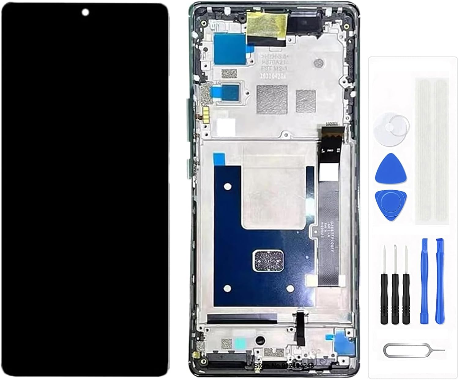 LCD Screen for ZTE Axon 40 Pro A2023 Replacement LCD Display Touch Digitizer Assembly (with Black Frame)