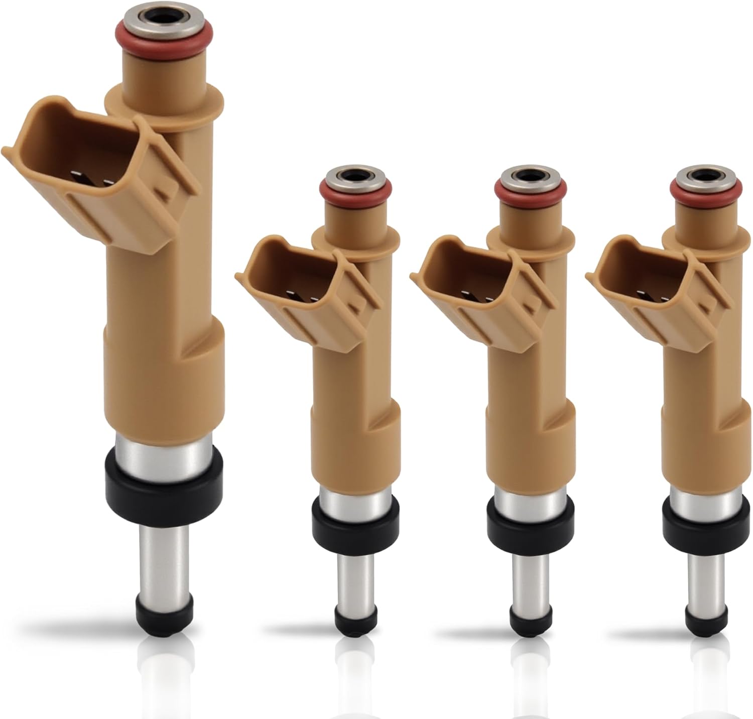 4pcs Fuel Injectors FJ1068 23250-0T020 12 Holes Compatible for Toyota Corolla 1.8L 2009-2019, Compatible for Matrix 1.8L 2009-2013, Compatible for Scion xD 1.8L 2008-2009