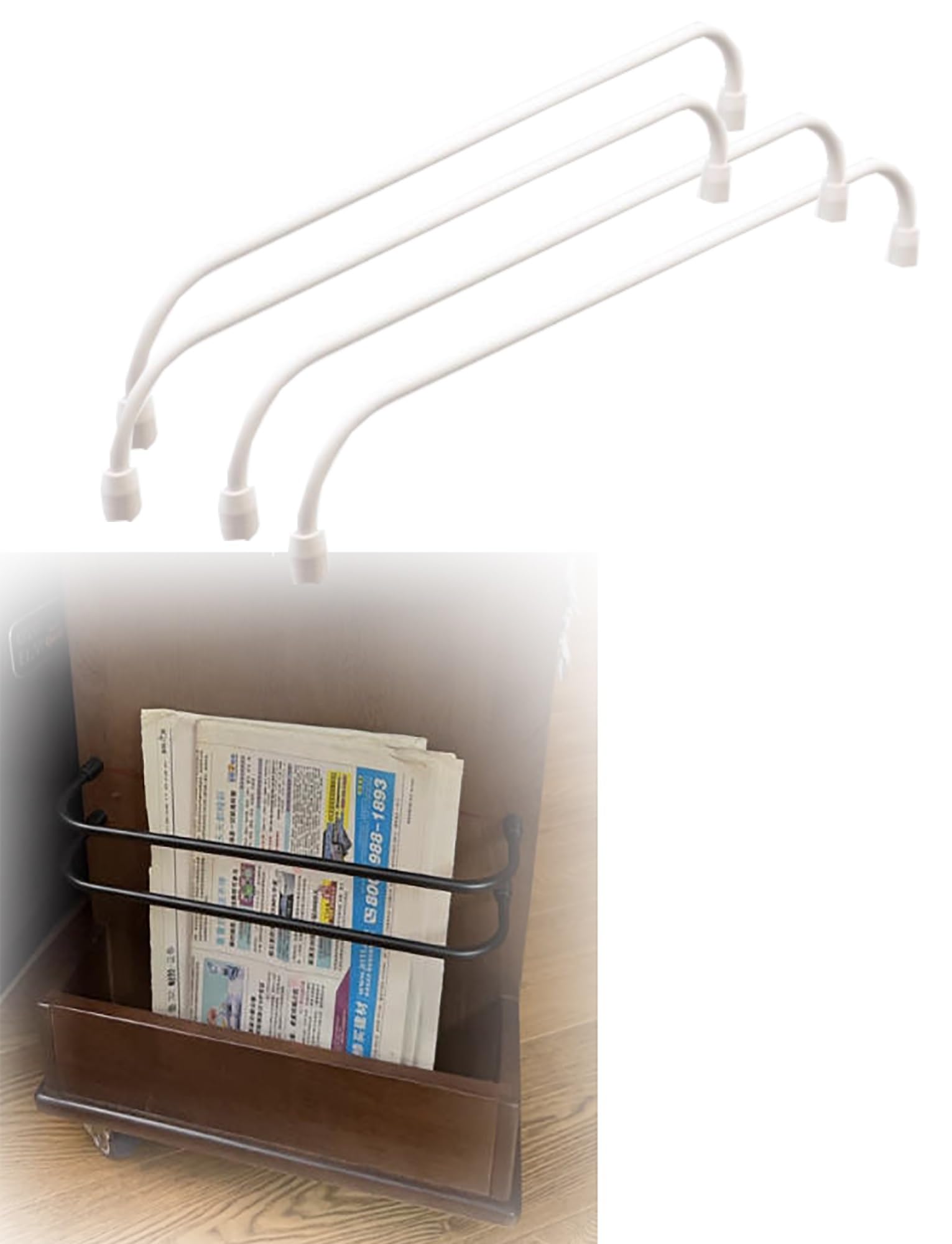 Tubos redondos de aluminio de 8 mm para varillas de soporte en barandillas y armarios 50 cm