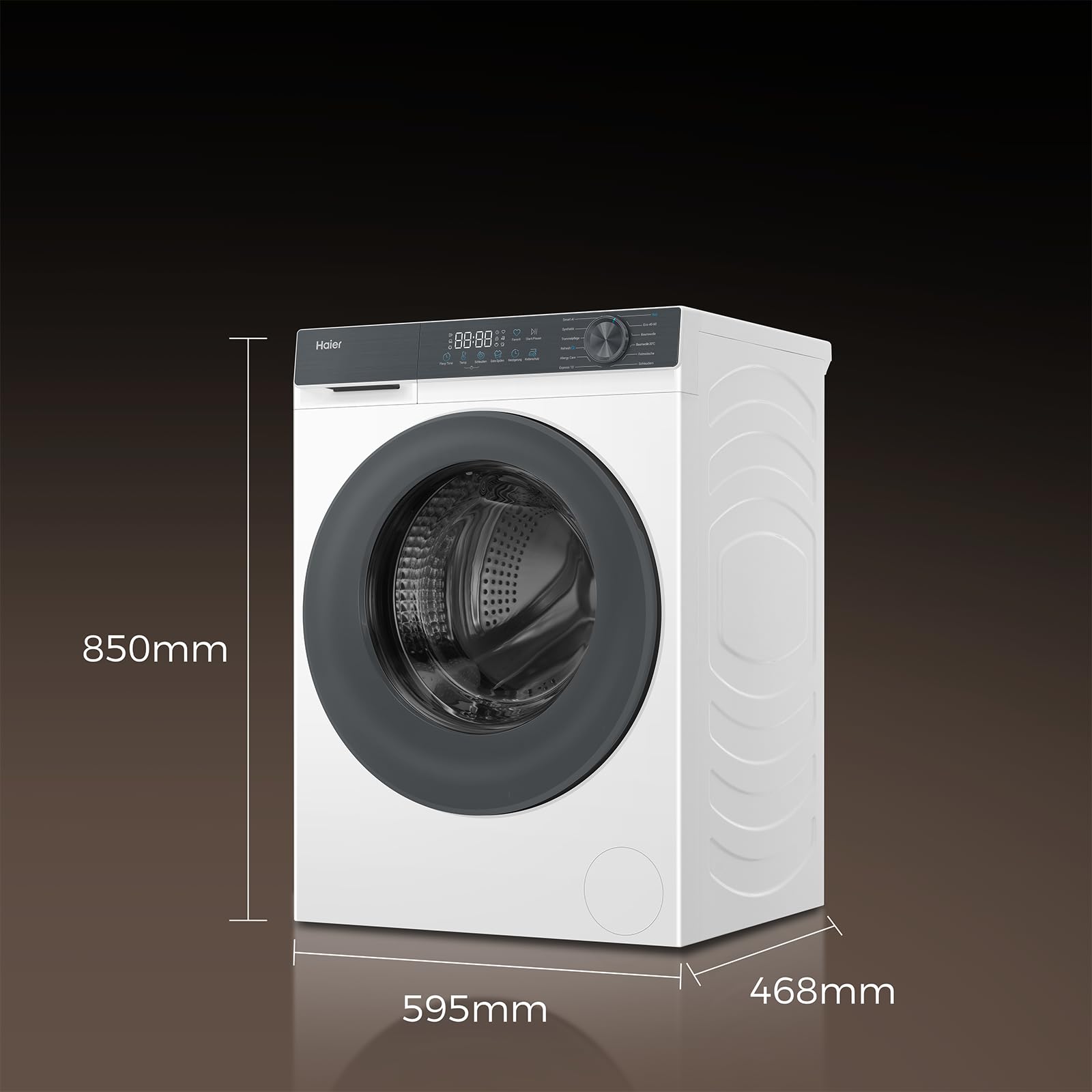 Haier Frontlader Waschmaschine 8kg 1400 U/Min Inverter-Motor G3 Serie