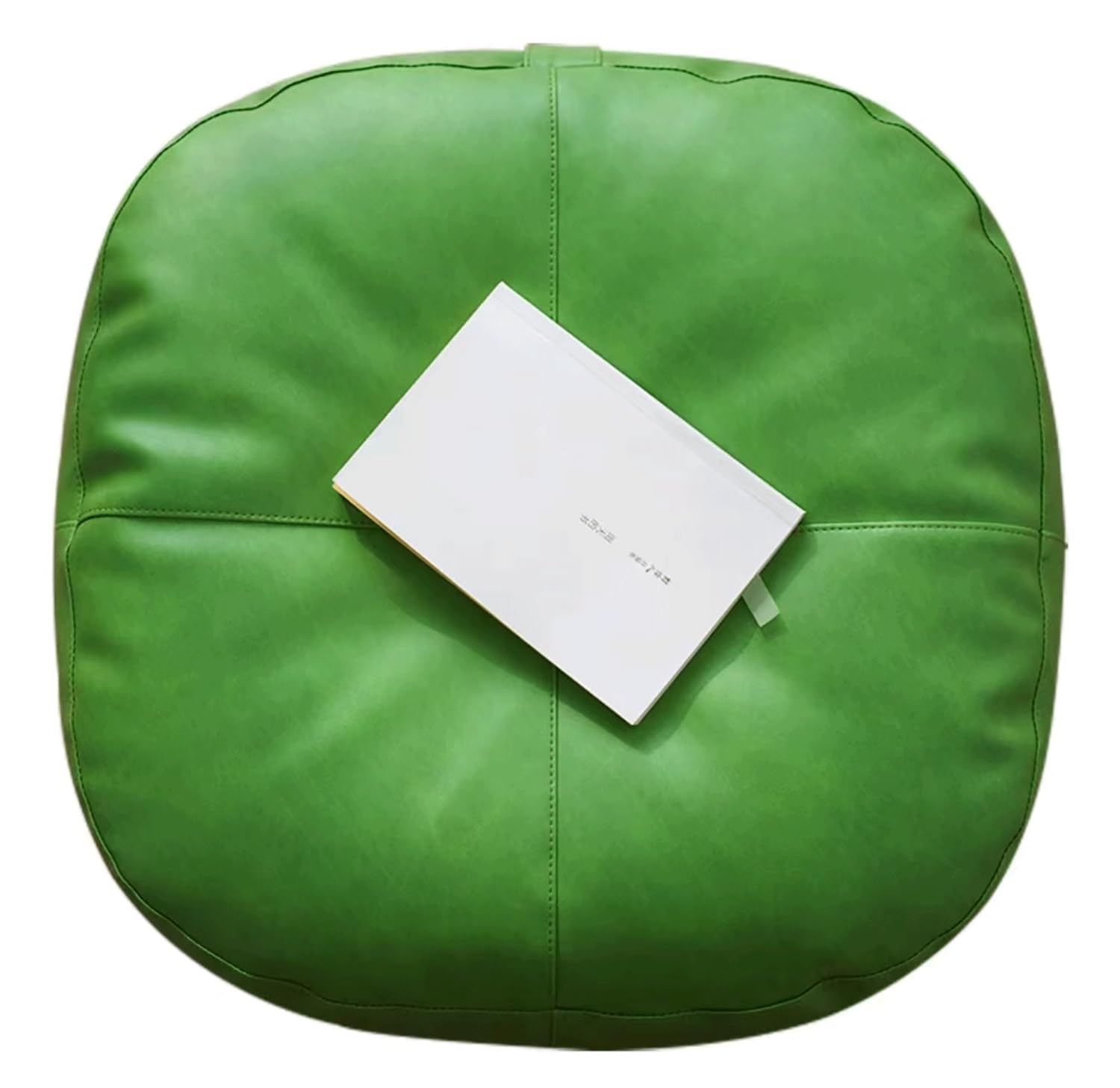Futon rond japonais vert 50x20cm pour un coin lecture cosy sur le balcon