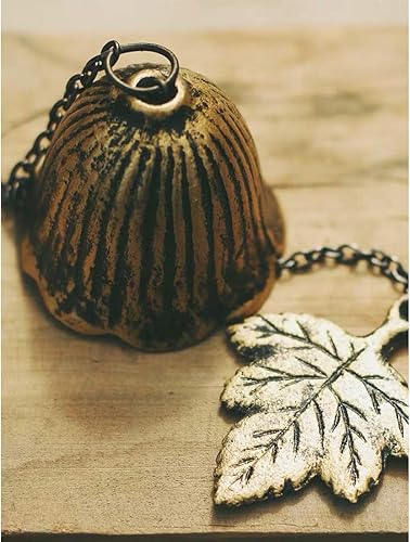 Miniatura 9 de Oavand Campanillas de viento pequeñas japonesas bendecidas al aire libre Iwachu de hierro fundido de la suerte campanillas de viento conmemorativas