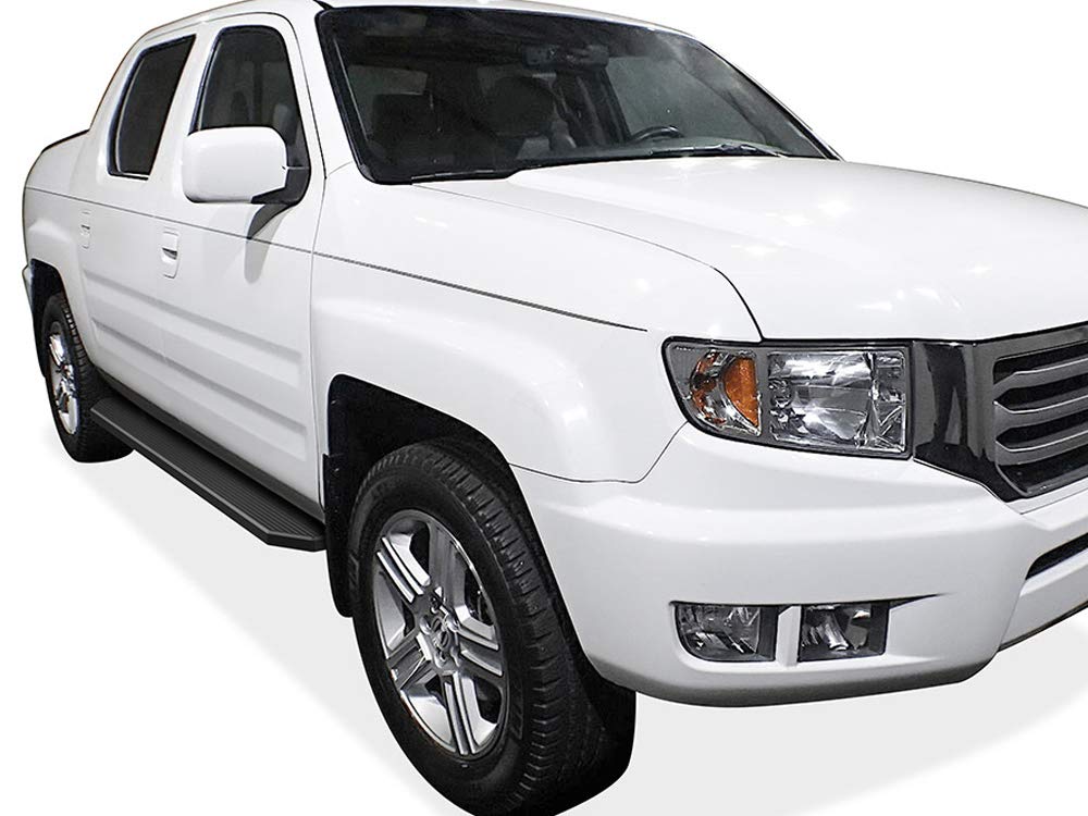 APS Black Running Boards Style Compatible with Honda Ridgeline 2006-2014 Crew Cab (Side Steps Side Bars) 6in Wide