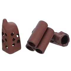 GANAZONO 3pcs Ceramic Fish Tank Decoration Hideout Cave Aquarium Accessories Betta Fish Shrimp Shelter Breeding Ceramic Pot Small