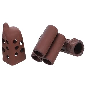 GANAZONO 3pcs Ceramic Fish Tank Decoration Hideout Cave Aquarium Accessories Betta Fish Shrimp Shelter Breeding Ceramic Pot Small