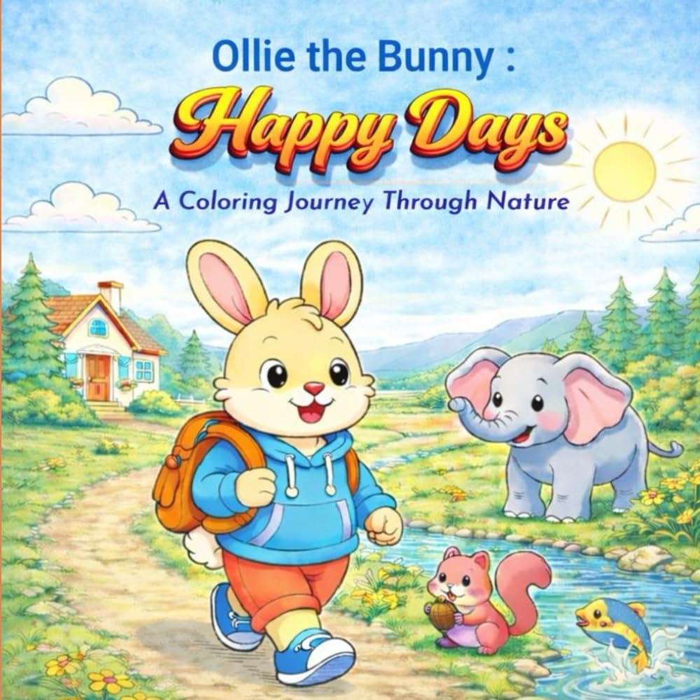 Ollie the Bunny : Happy Days: A Coloring Journey Through Nature