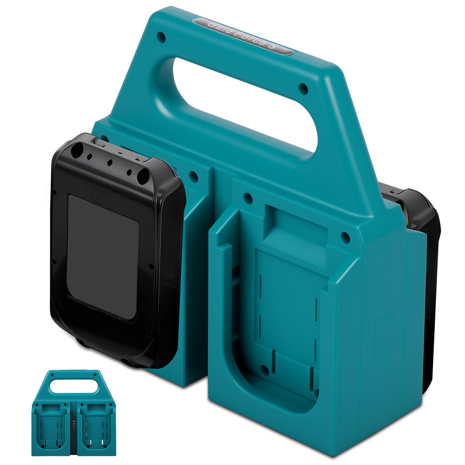 PATNFR 6/4 Slot Battery Holder for MK 18V and 14.4V | Portable and Rugged Battery Case Compact Organizer for Easy Storage and Transport Ideal for Tool Bag and Job Site Quick Access(4 Seats)