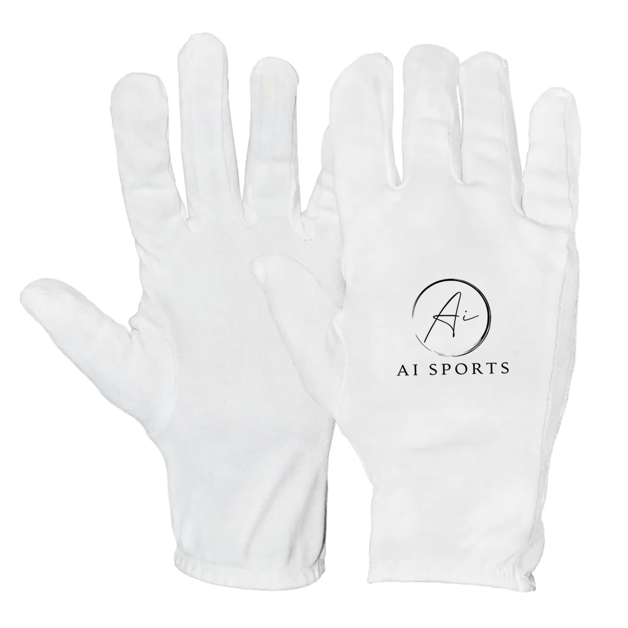 AI SPORTS Cricket Batting Inner Gloves – Full Finger Cotton Inners – Soft, Breathable & Sweat-Absorbing Gloves for Boys, Youth, Ladies & Men (Ladies, Full Finger)