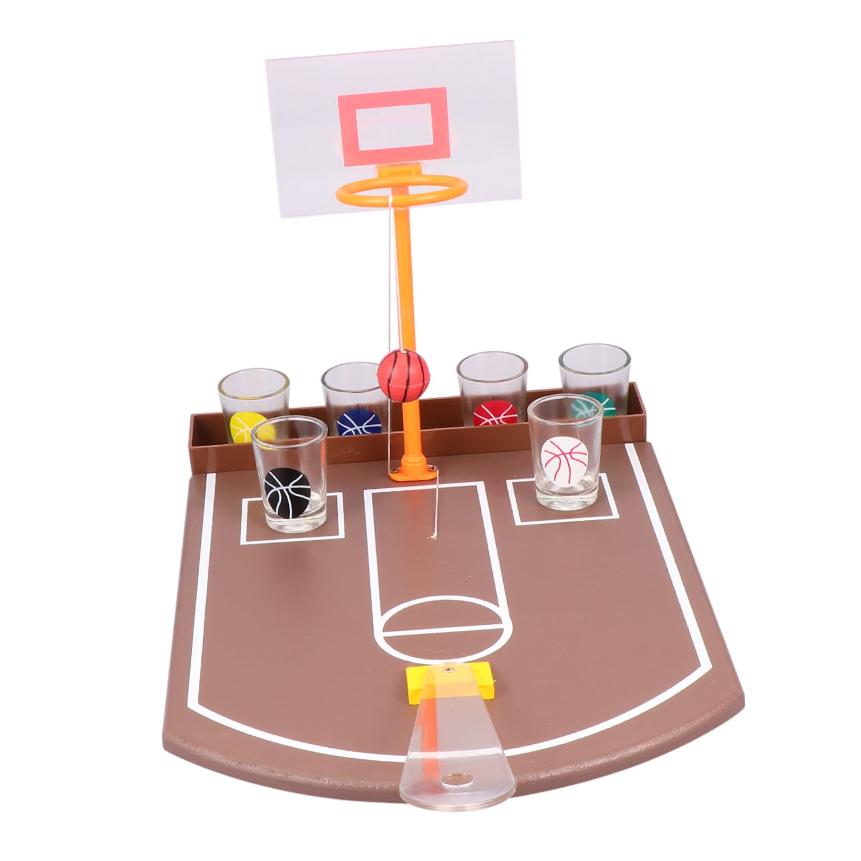 Abaodam Gioco Alcolico da Tavolo Creativo in Acrilico per Feste e Casa, Set , Intrattenimento Bar Facile da Giocare Basket da Tavolo Divertente