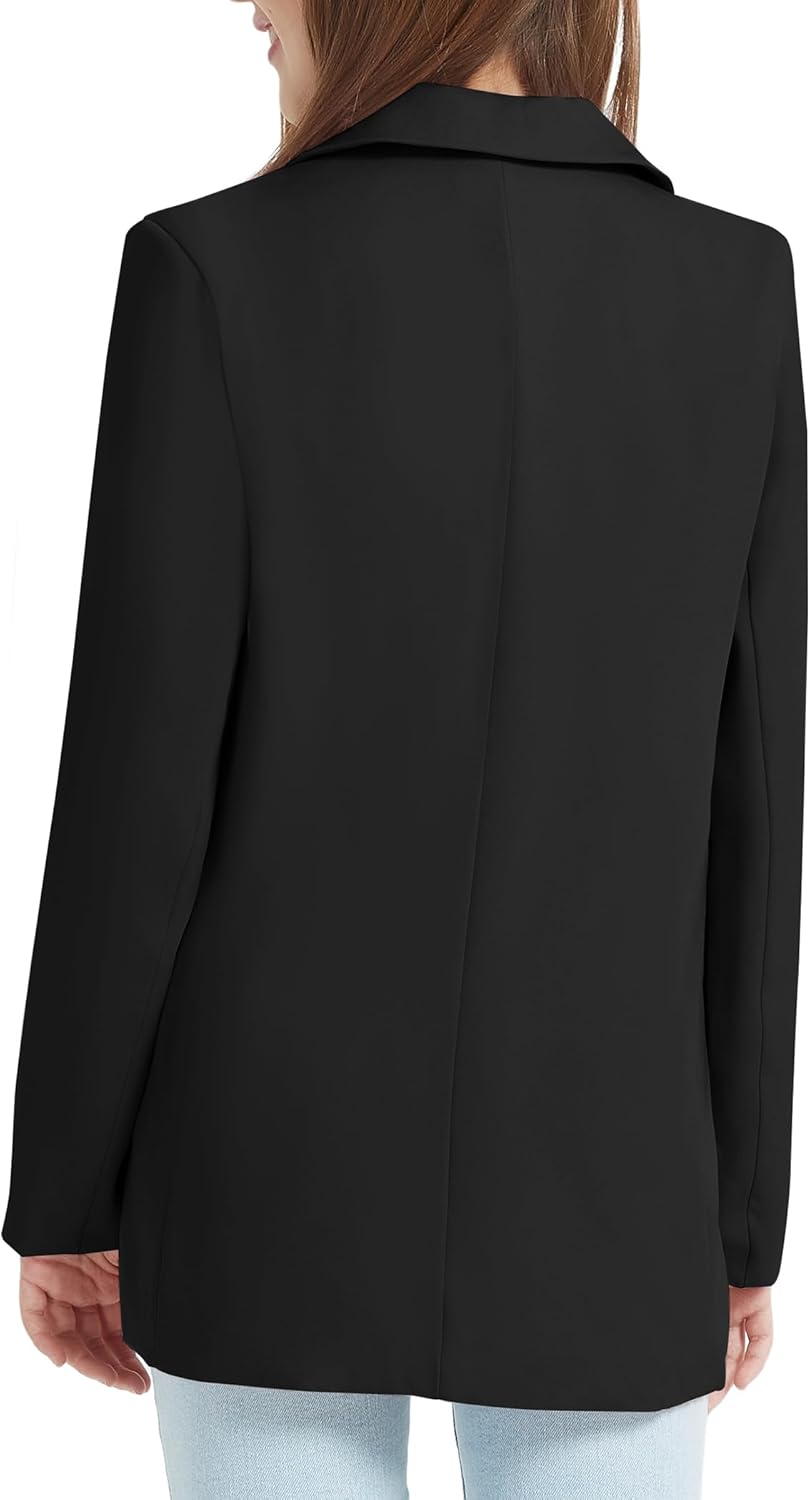 EXARUS Girls Blazer Jacket Long Sleeve Teen Notched Collar/Lapel Collar with Pocket Open Front Casual Kids Blazers Suit - Image 2