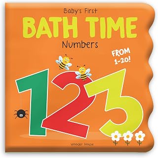 Baby's First Bath Time 1-2-3 Waterproof Bath Book: Count Animals 1-10 for Fun Tub Learning